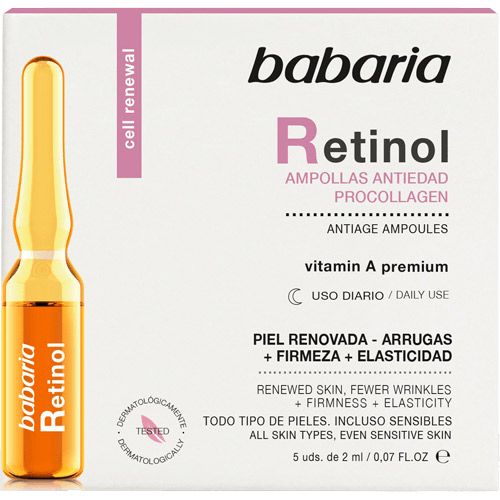 Сироватка Babaria (Бабарія) з ретинолом 5 ампул х 2 мл - фото №1 Сироватка Babaria (Бабарія) з ретинолом 5 ампул х 2 мл