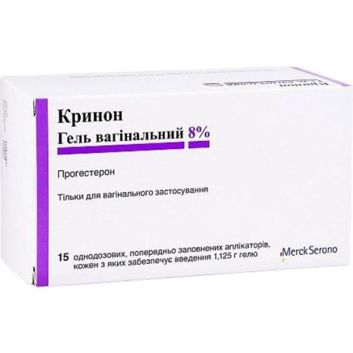 Кринон вагінальний 8% гель №15 - фото №1 Кринон вагінальний 8% гель №15