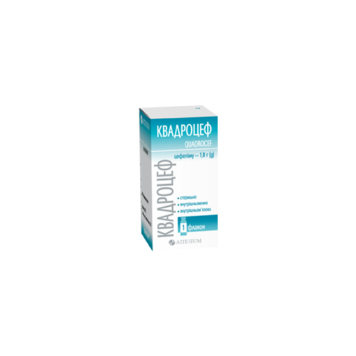 Квадроцеф порошок для приготування розчину 1 г №1 - фото №1 Квадроцеф порошок для приготування розчину 1 г №1