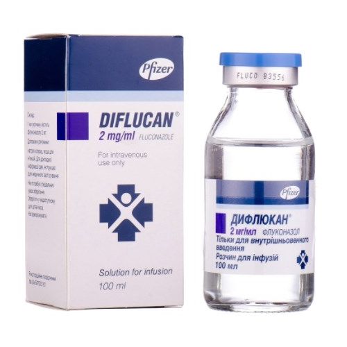 Дифлюкан 2 мг/мл /кандідоз/ 100 мл - фото №1 Дифлюкан 2 мг/мл /кандідоз/ 100 мл