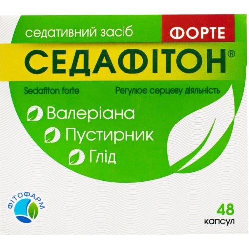 Седафітон форте капсули №48 - фото №1 Седафітон форте капсули №48