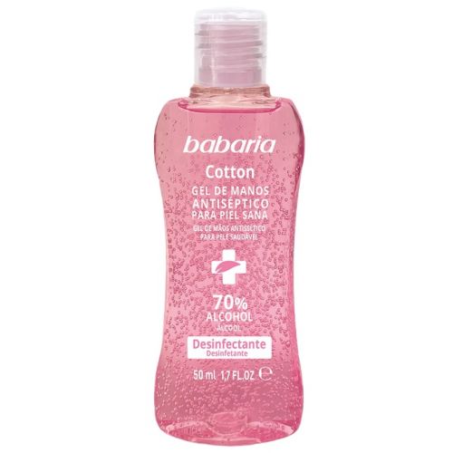 Гель-антисептик Babaria (Бабарія) з Бавовною та олією шипшини 50 мл - фото №1 Гель-антисептик Babaria (Бабарія) з Бавовною та олією шипшини 50 мл
