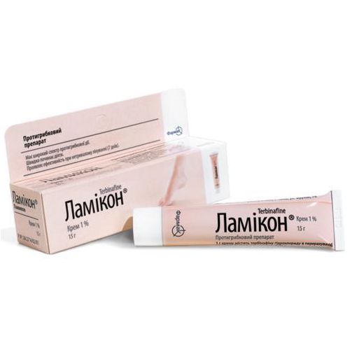 Ламікон 1% крем 15 г туба - фото №1 Ламікон 1% крем 15 г туба