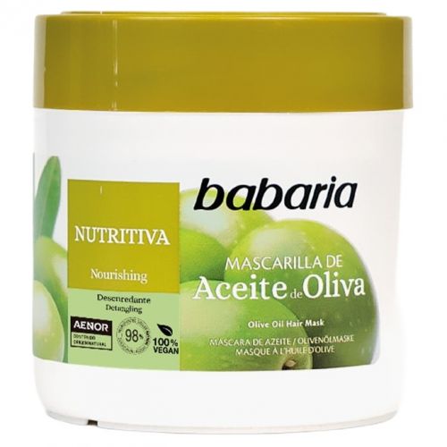 Маска Babaria (Бабарія) оливи олія для волосся 400 мл - фото №1 Маска Babaria (Бабарія) оливи олія для волосся 400 мл