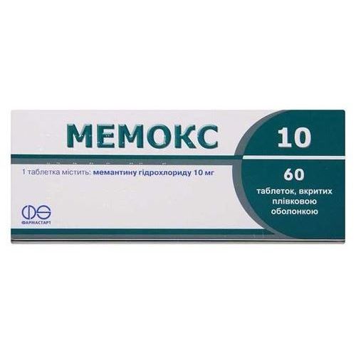 Мемокс 10 мг таблетки №60 - фото №1 Мемокс 10 мг таблетки №60