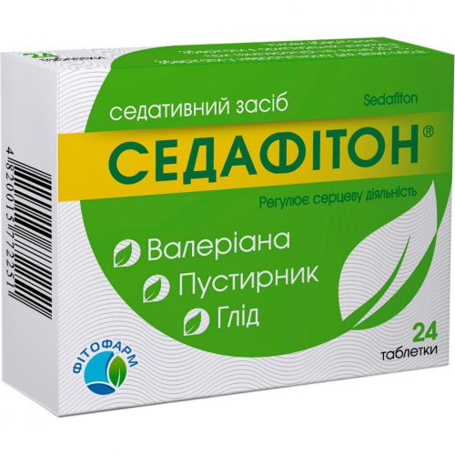 Седафітон таблетки №24 - фото №1 Седафітон таблетки №24