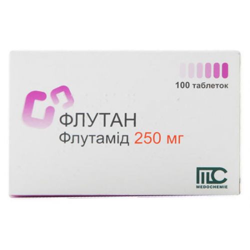 Флутан 250 мг таблетки №100 - фото №1 Флутан 250 мг таблетки №100