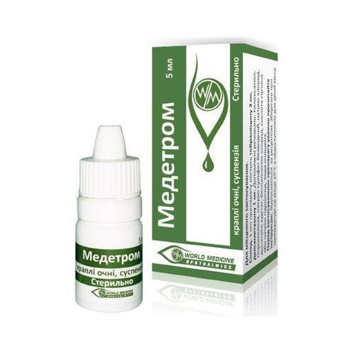 Медетром краплі очні 5 мл - фото №1 Медетром краплі очні 5 мл