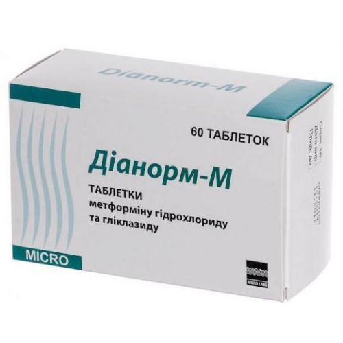 Діанорм-М таблетки №60 - фото №1 Діанорм-М таблетки №60