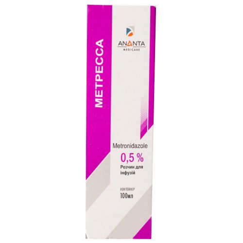 Метресса розчин для ін'єкцій 500 мг/100 мл - фото №1 Метресса розчин для ін'єкцій 500 мг/100 мл