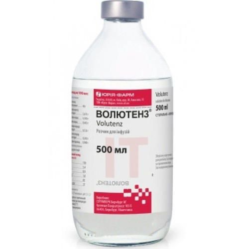 Волютенз розчин для інфузій 500 мл - фото №1 Волютенз розчин для інфузій 500 мл