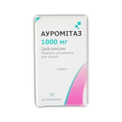 Ауромитаз порошок для раствора 1000 мг - фото №1 Ауромитаз порошок для раствора 1000 мг