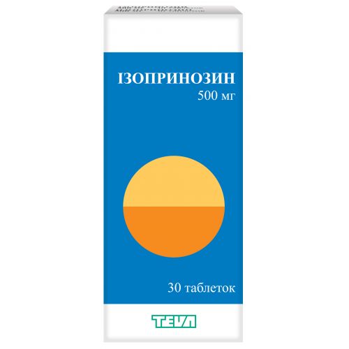 Изопринозин 500 мг таблетки №30 - фото №1 Изопринозин 500 мг таблетки №30