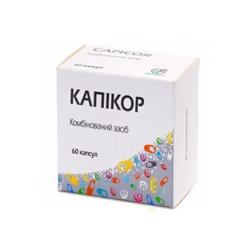 Капікор 180 мг/60 мг капсулы №60 - фото №1 Капікор 180 мг/60 мг капсулы №60