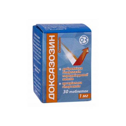 Доксазозин 1 мг таблетки №30 - фото №1 Доксазозин 1 мг таблетки №30