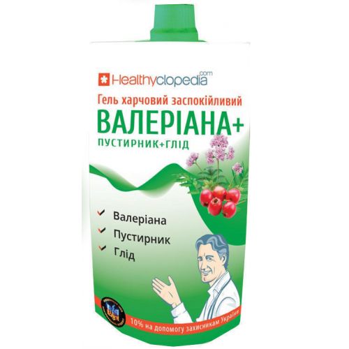Гель харчовий Валеріана+ Пустирник+ Глід заспокійливий 120 мл - фото №1 Гель харчовий Валеріана+ Пустирник+ Глід заспокійливий 120 мл