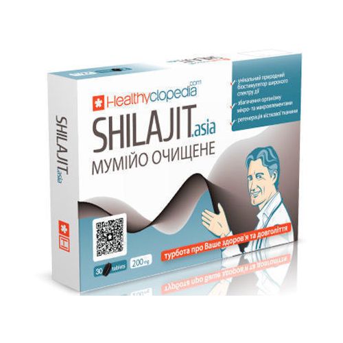 Мумійо очищене Shilajit.Аsia 200 мг таблетки №30 - фото №1 Мумійо очищене Shilajit.Аsia 200 мг таблетки №30