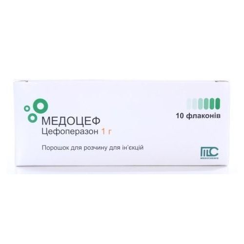 Медоцеф 1 г порошок для розчину №10 - фото №1 Медоцеф 1 г порошок для розчину №10