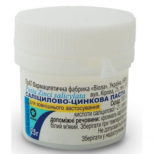 Саліцилово-цинкова паста 25 г - фото №1 Саліцилово-цинкова паста 25 г