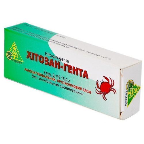 Хітозан-гента 0,1% гель 15 г - фото №1 Хітозан-гента 0,1% гель 15 г