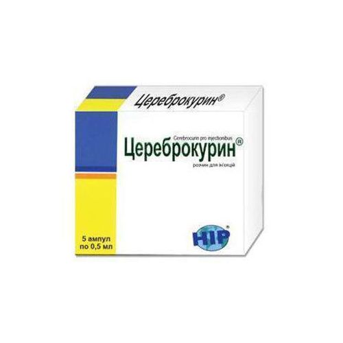 Цереброкурин розчин для ін'єкцій ампули 0,5 мл №5 - фото №1 Цереброкурин розчин для ін'єкцій ампули 0,5 мл №5