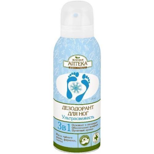 Дезодорант Зелена Аптека для ніг охолоджуючий 150 мл - фото №1 Дезодорант Зелена Аптека для ніг охолоджуючий 150 мл
