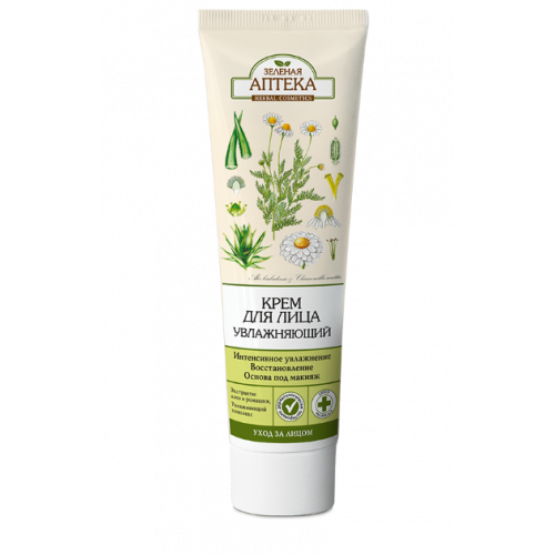 Крем для обличчя Зелена Аптека зволожуючий 100 мл - фото №1 Крем для обличчя Зелена Аптека зволожуючий 100 мл