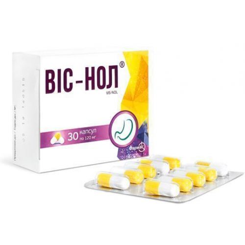 Віс-нол 120 мг капсули №30 - фото №1 Віс-нол 120 мг капсули №30