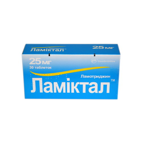 Ламіктал 25 мг таблетки №30 - фото №1 Ламіктал 25 мг таблетки №30