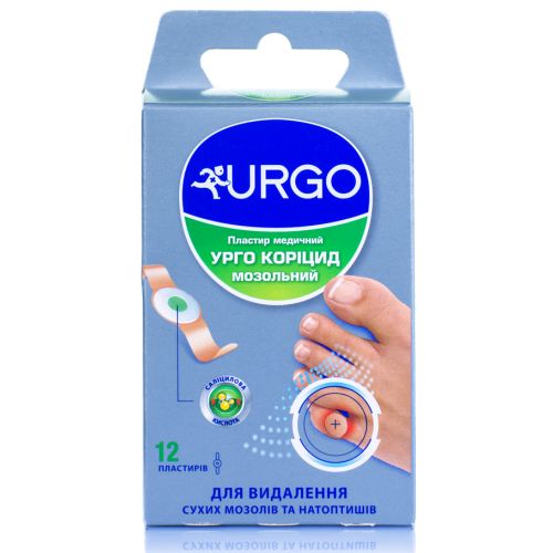 Лейкопластир Urgo Коріцид мозольний №12 - фото №1 Лейкопластир Urgo Коріцид мозольний №12