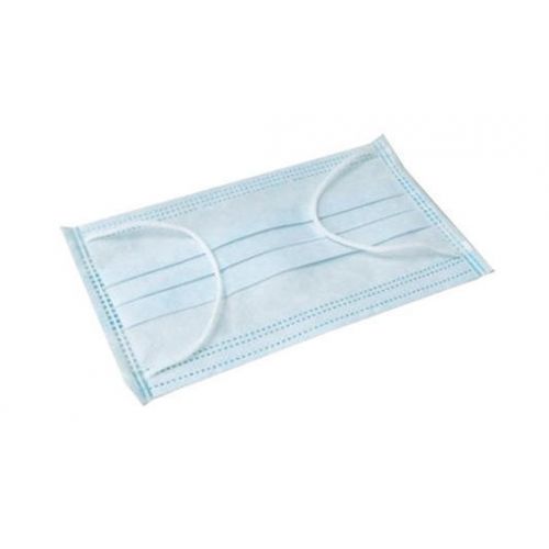 Маска медична стерильна 3-шарова на зав'язках №1 - фото №1 Маска медична стерильна 3-шарова на зав'язках №1