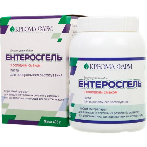 Ентеросгель паста солодкий смак 405 г - фото №1 Ентеросгель паста солодкий смак 405 г